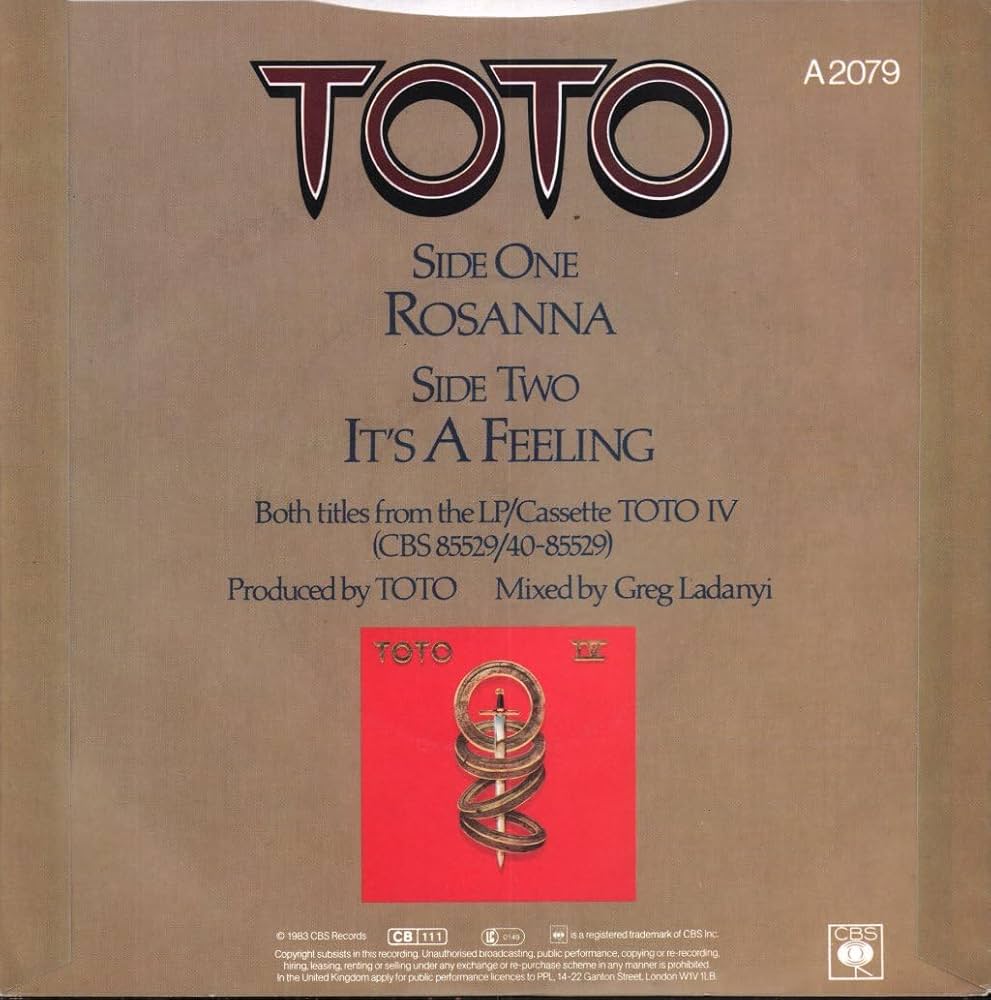 Amazon.com: Toto - Rosanna - 7
