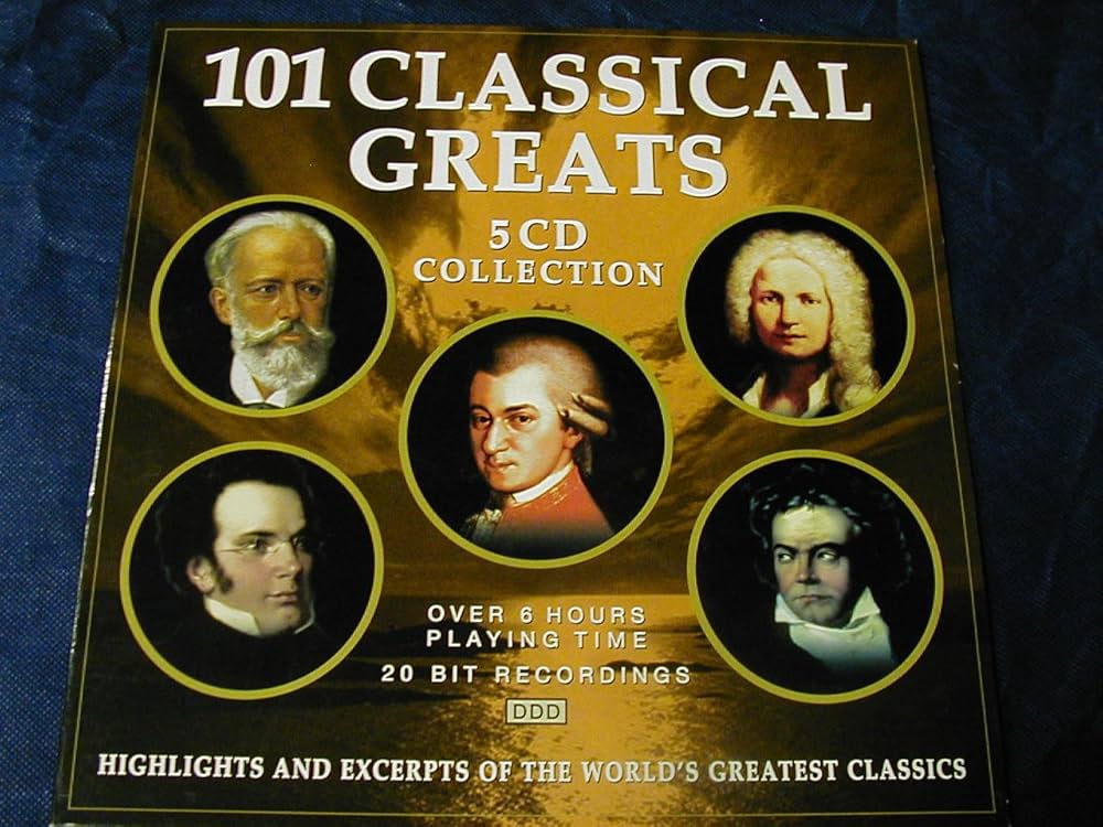 Mozart, Orff, Bizet, Brahms, Bruch, Barber, Beethoven, Grieg many