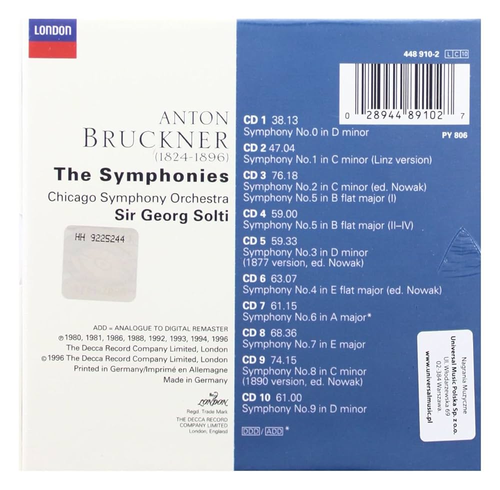 Amazon.co.jp: Bruckner: The Symphonies: ミュージック