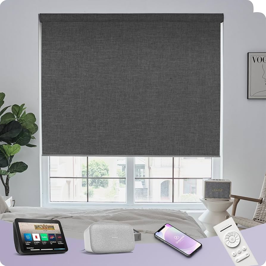 Amazon｜Graywind 電動ロールスクリーン Alexa/Google/Siri対応 100