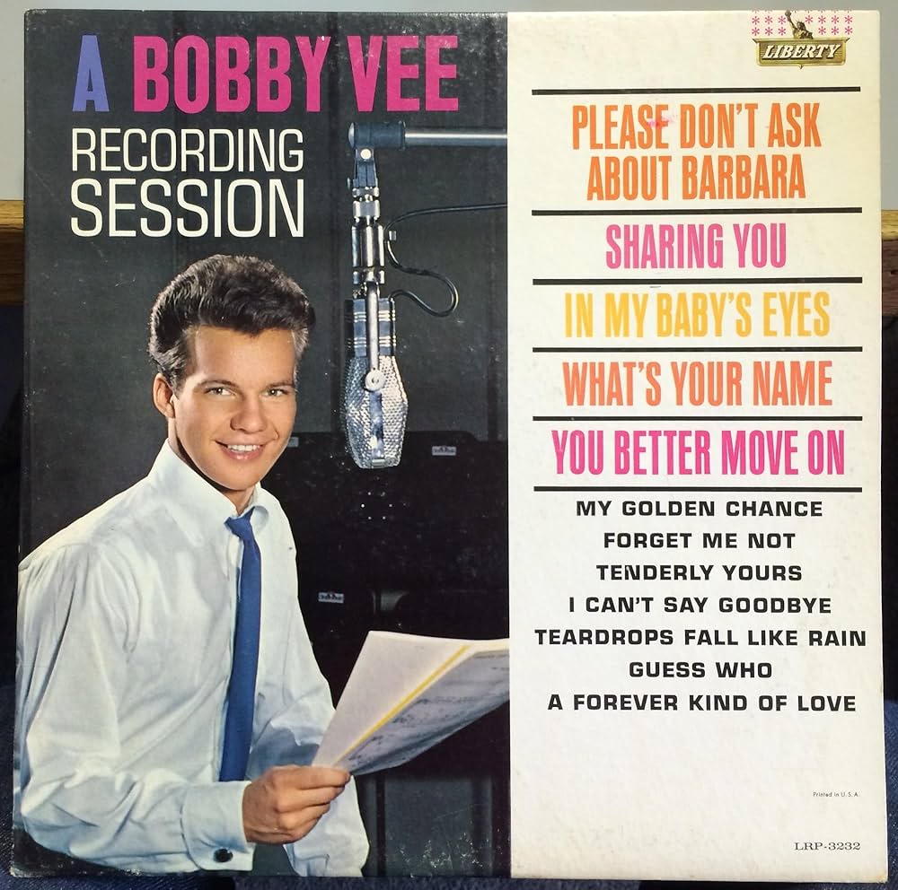 Amazon.com: Bobby Vee A Bobby Vee Recording Session vinyl record