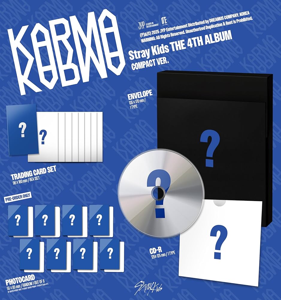 Stray Kids - Karma - Compact Version - incl. Envelope + 8pc