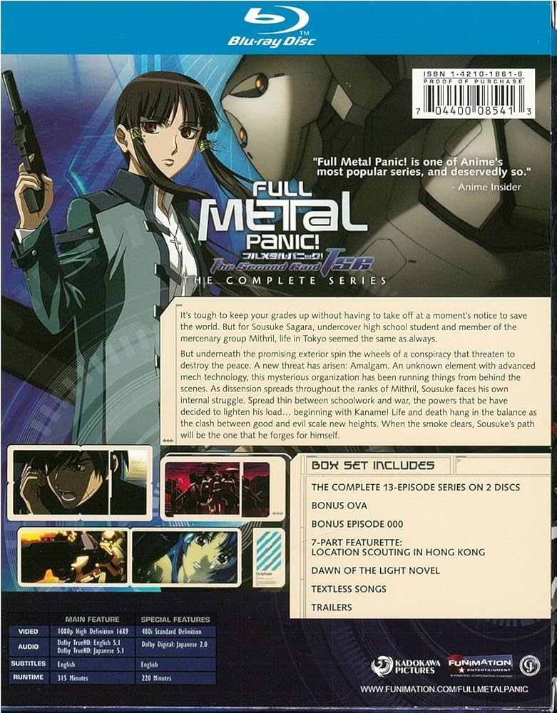 Amazon.co.jp: フルメタルパニック！The Second Raid Blu-ray BOX (PS3