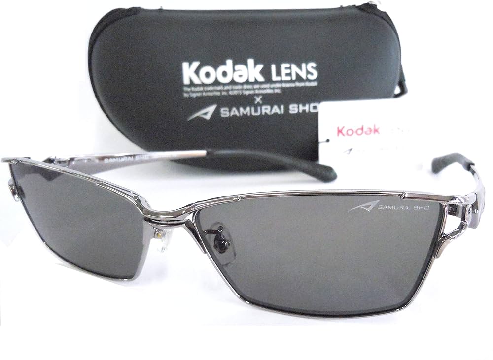 サムライ翔サングラス 偏光レンズ SS-F404 #3 ブラック／ネオグリーン