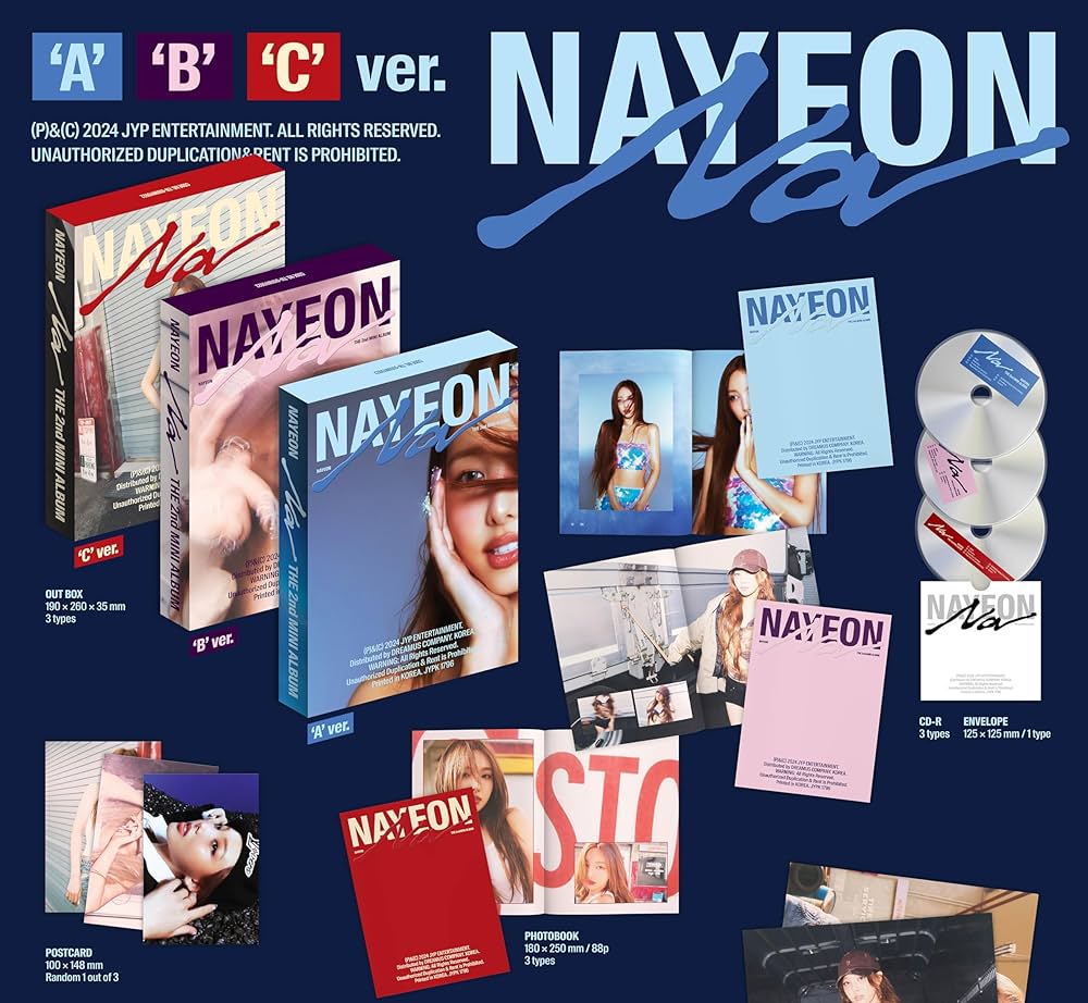 Amazon.com: TWICE Nayeon NA 2nd Mini Album with Tracking Sealed