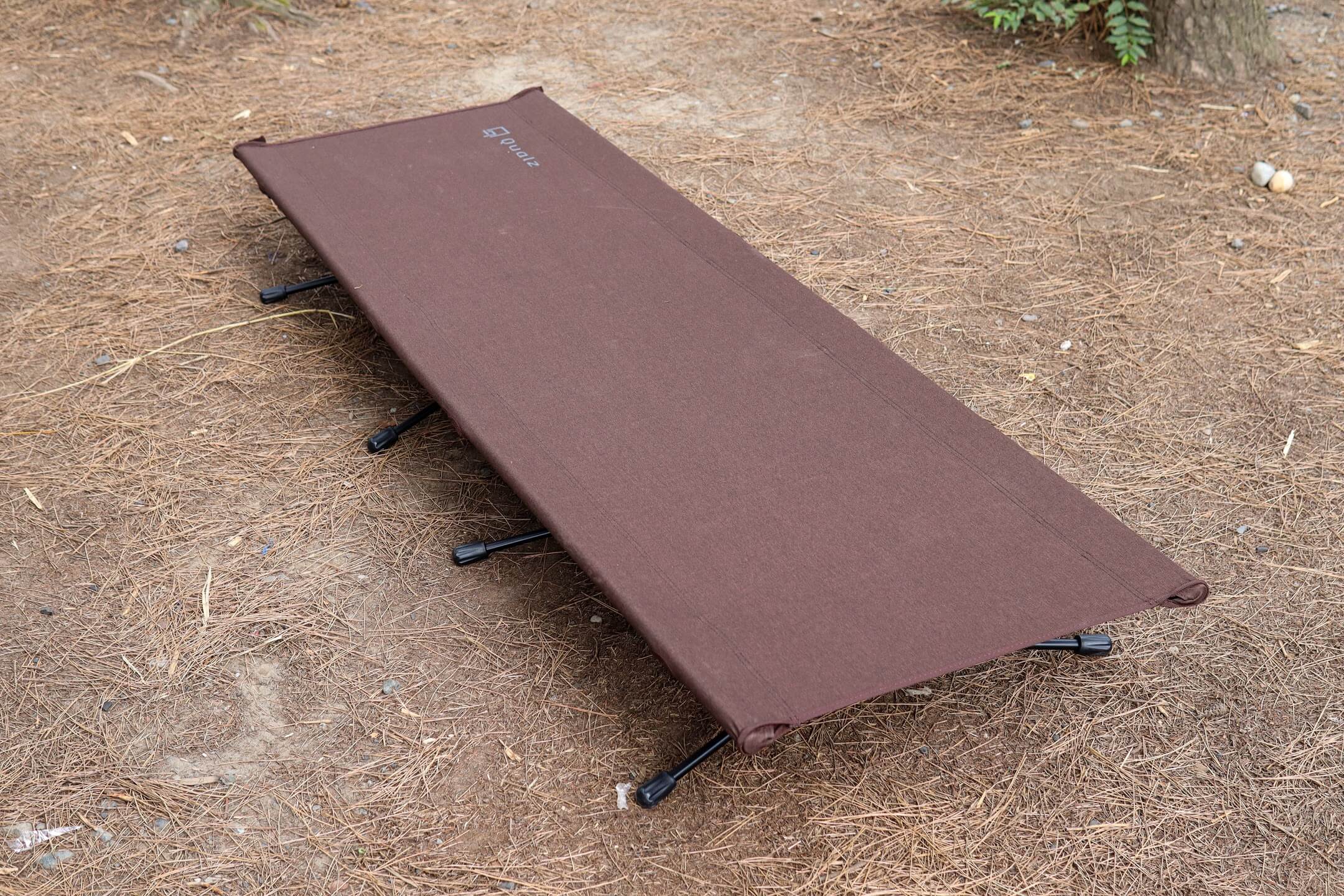 Qualz（クオルツ）2WAYライトビームコット【ブラウン】レビュー。お