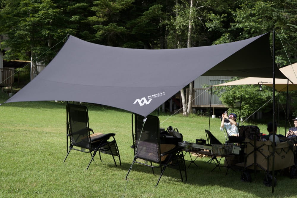 MINIMAL WORKS ブルーホール ヘキサタープ レビュー。圧倒的遮光性