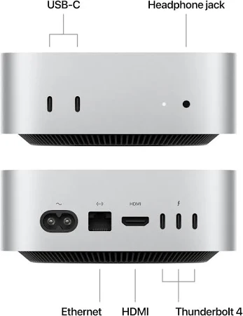 Apple Mac Mini M4 (M4 Chip / 16GB RAM / 256GB SSD /10-Core CPU