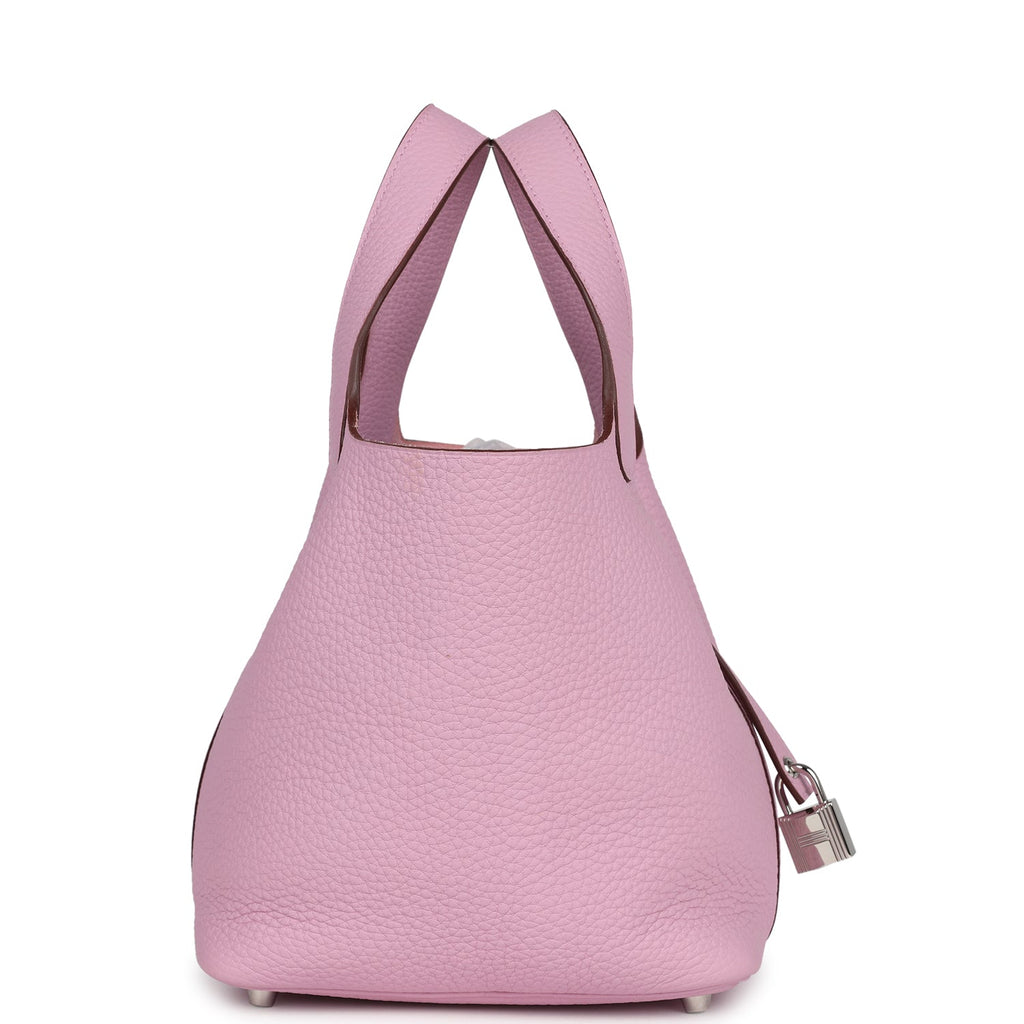 Hermes Picotin Lock 18 Mauve Sylvester Clemence Palladium Hardware