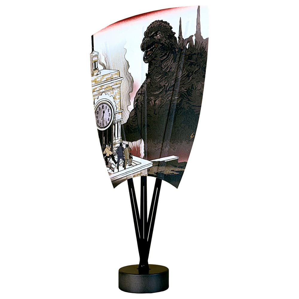 ゴジラ 浮世絵うちわ「東京銀座来襲の図」｜浮世絵工房