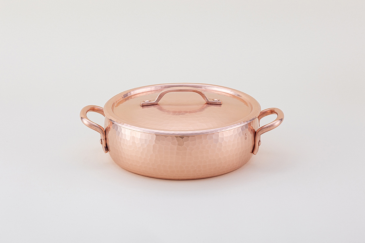 両手鍋（浅型）（銅） | 鍋 | 鍛金工房 WESTSIDE33