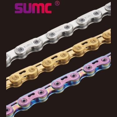 SUMC 12速チェーン S12SLPRO シマノ用 フラットトップ ブラック/レッド