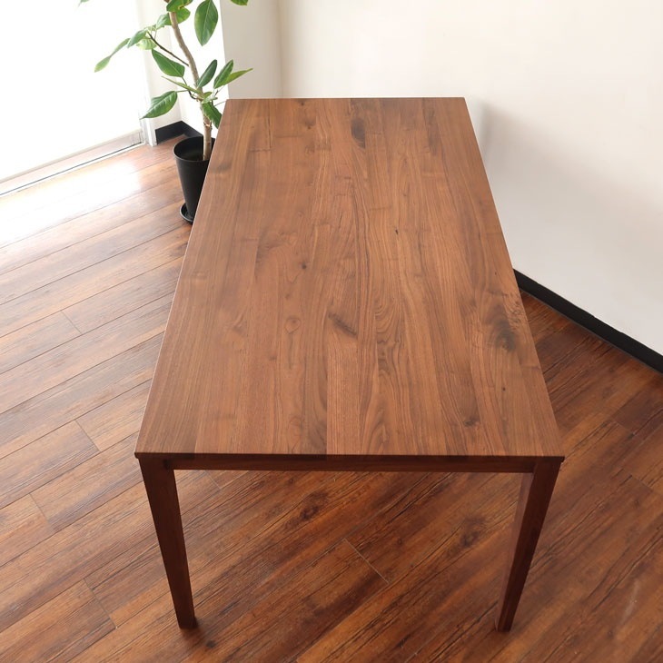 幅160cm×奥行85cm ダイニングテーブル 無垢材 ウォールナット