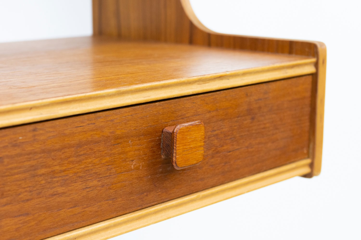 ウォールシェルフ チーク・ビーチ 北欧ビンテージ家具CLOVERKY