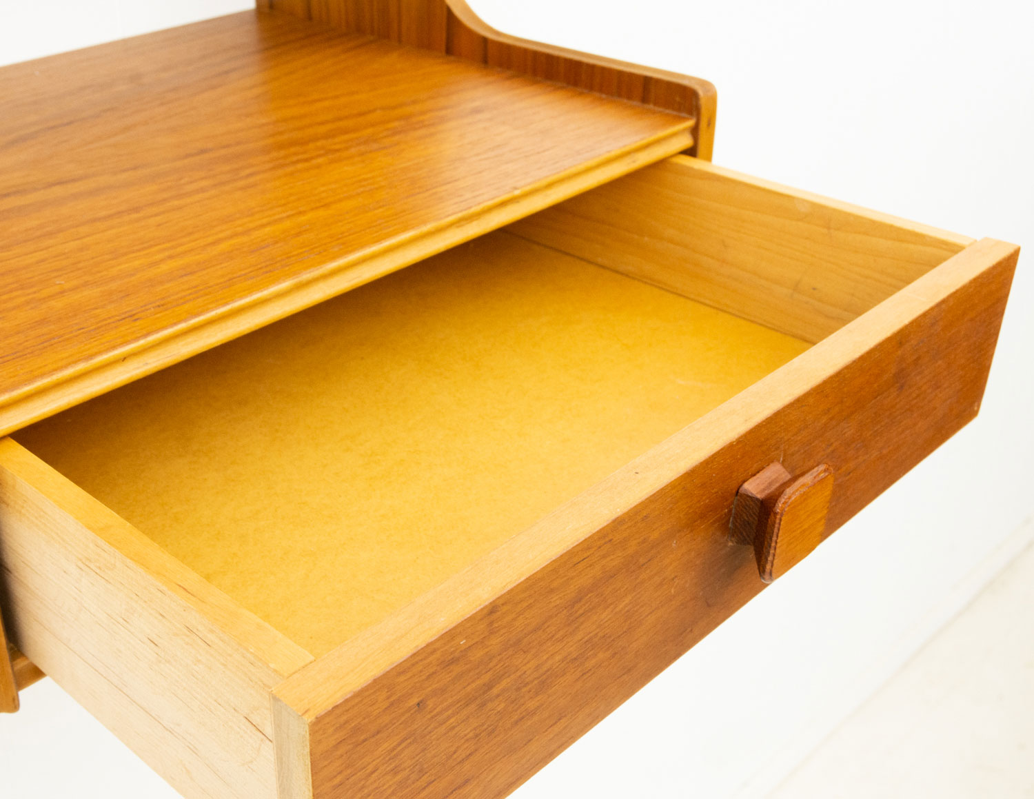 ウォールシェルフ チーク・ビーチ 北欧ビンテージ家具CLOVERKY