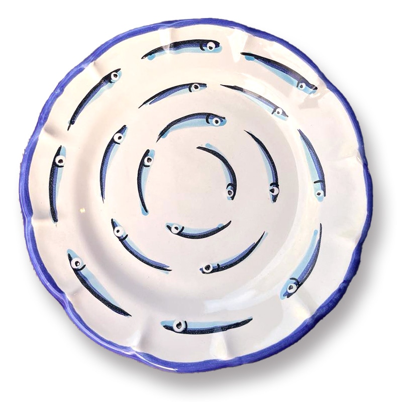VEI004 お魚柄 | 南イタリアの陶器 | ダニエルズ オンラインショップ