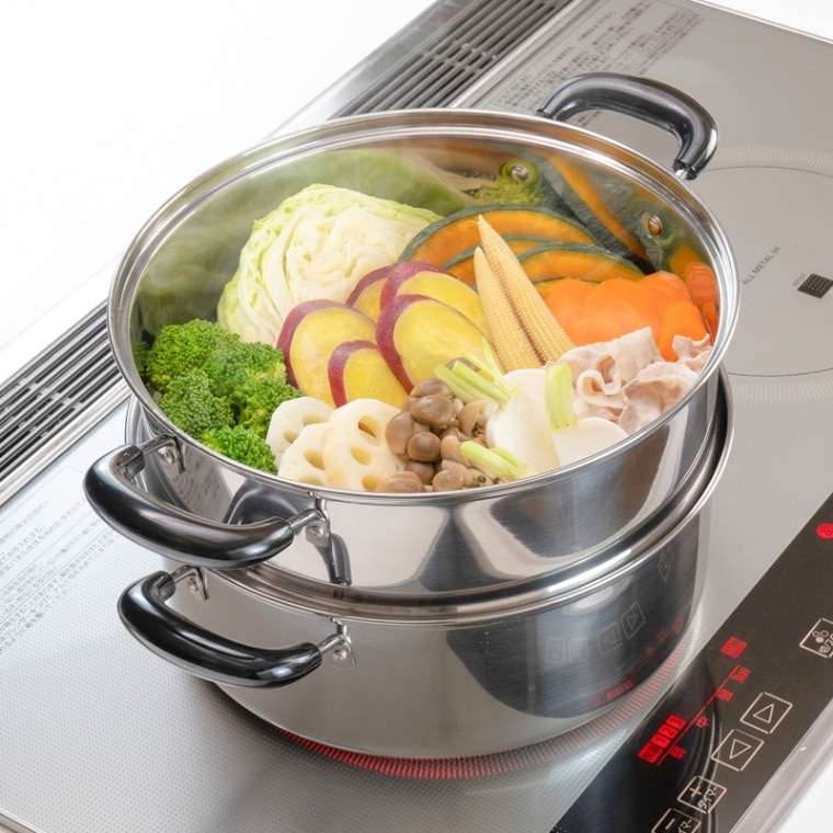 ヴェンセ IH対応二段蒸し器