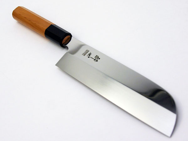 酔心INOX本焼 鎌形薄刃210