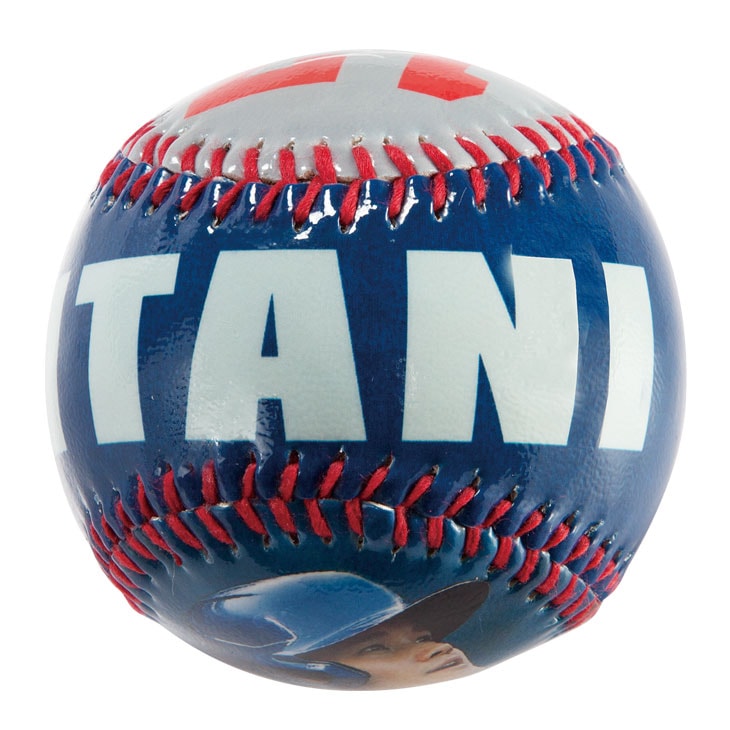 MLB公式ライセンス 大谷翔平ドジャースフォトボール プリントサイン