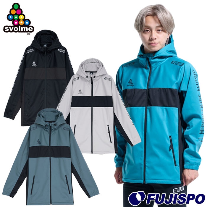 スボルメ ボンディングストレッチフリースフーディー svolme サッカー