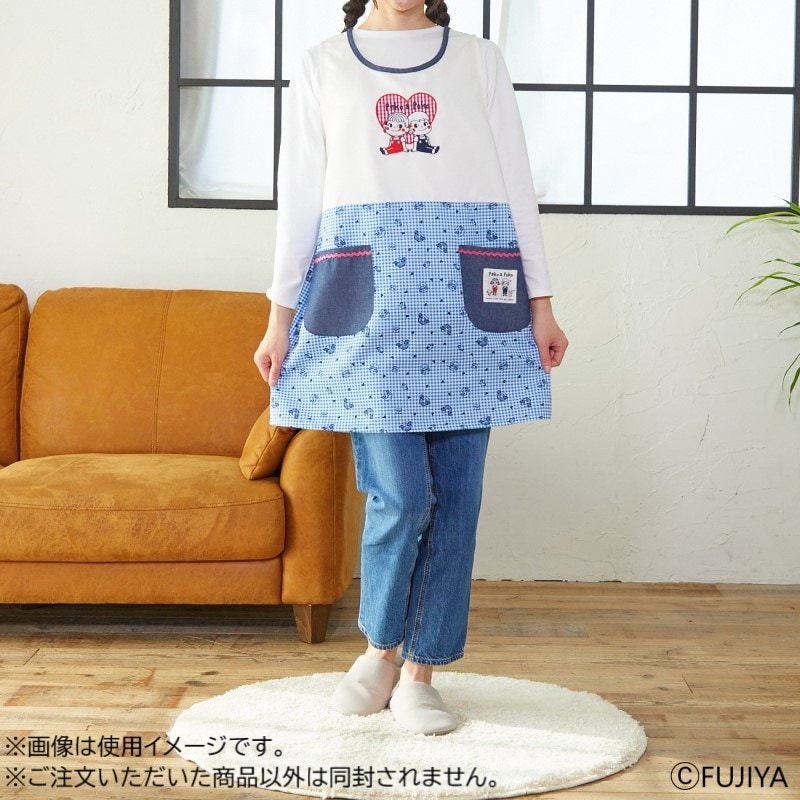 ペコ＆ポコ ギンガムチェック柄エプロンの通販｜不二家「ファミリー