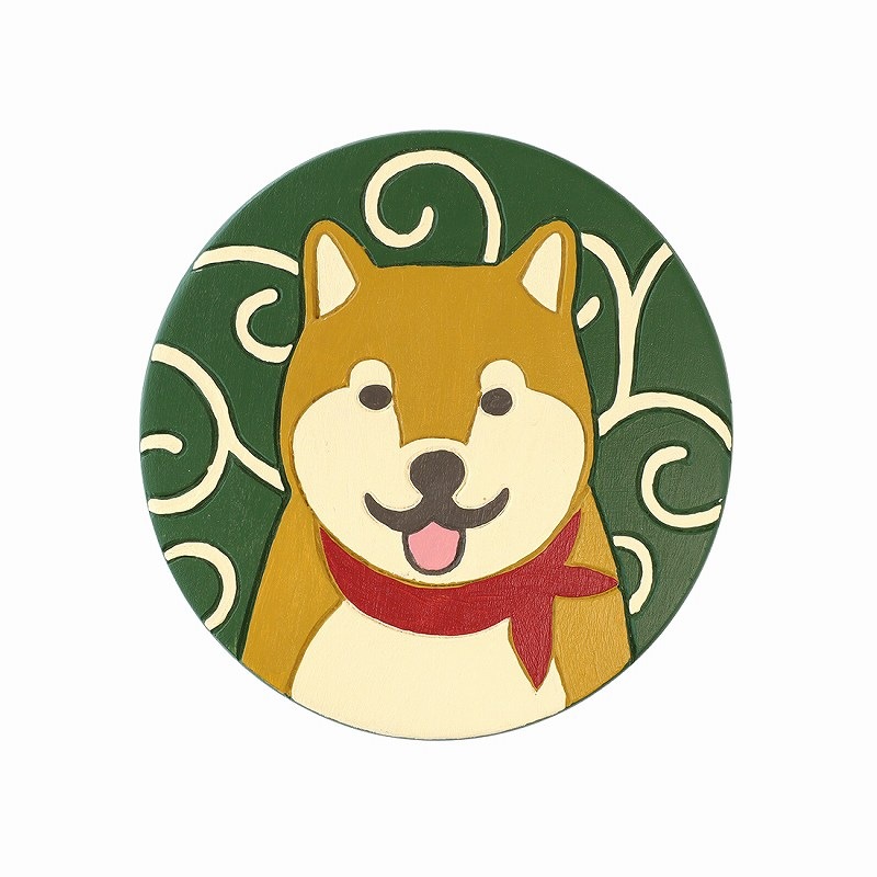 shanti / ラウンドスツール 唐草柴犬｜テソロ(tesoro)公式通販