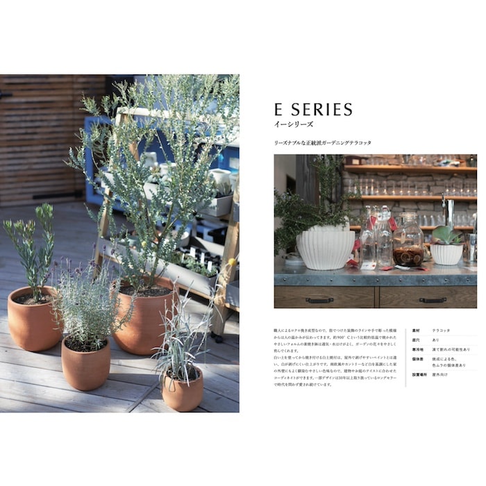 テラコッタ植木鉢 3鉢セット 10号 8号 6号 底穴あり イーシリーズ E-30