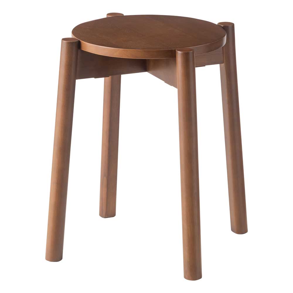 北欧風ラウンドスツール｜天然木ナチュラルチェア | インテリア・家具