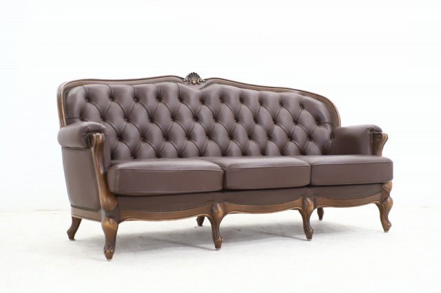 2021/4/10】カリモク ルイ15様式 トリプルソファ - 中古家具のmaru