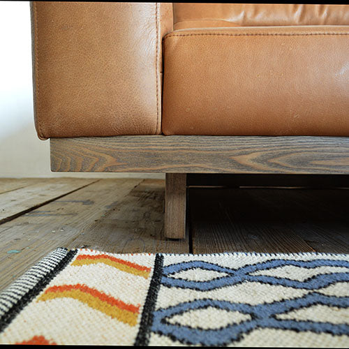 レザーソファ 3人掛け｜HALO FROSTER SOFA（幅220cm／キャメル）