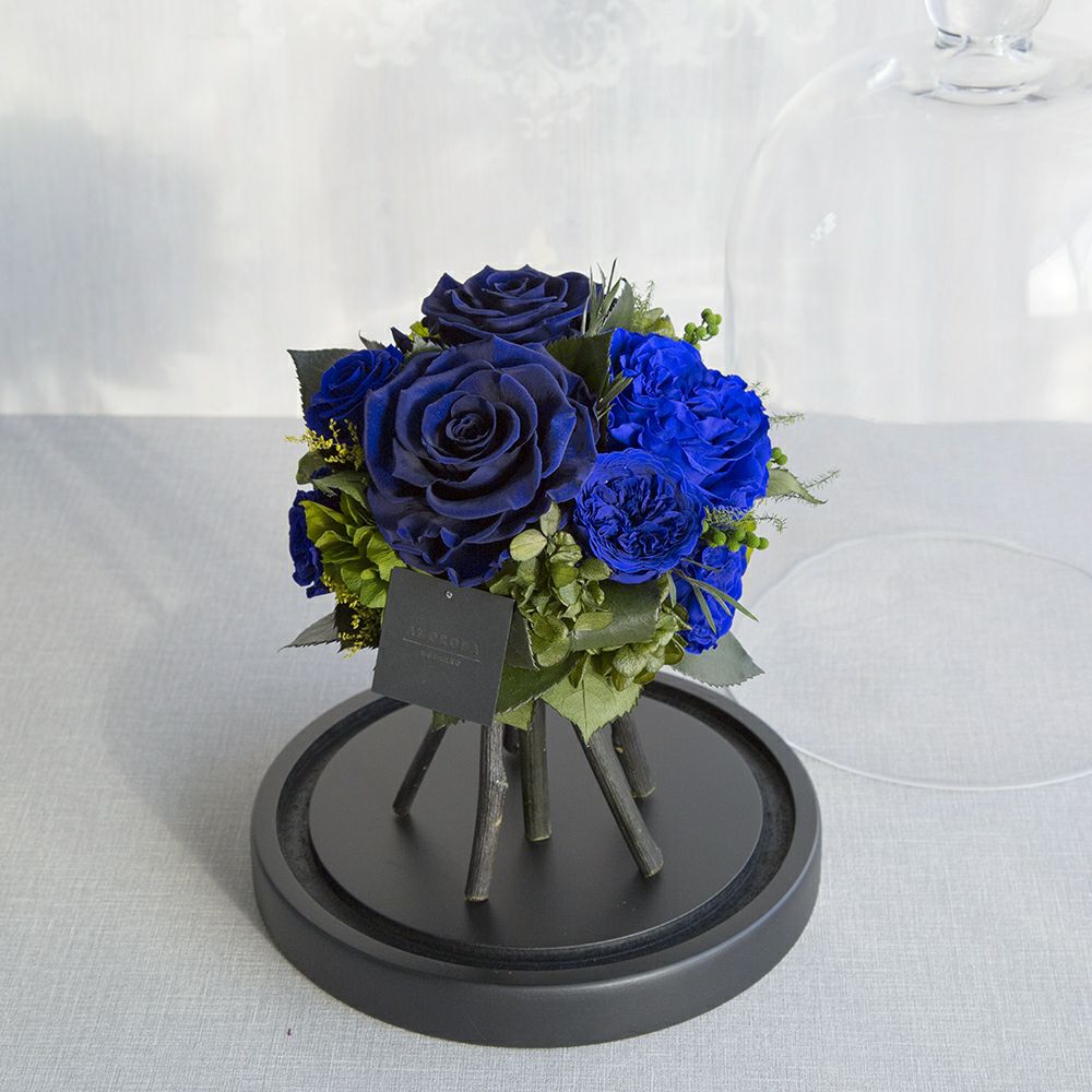 アドラブル(L)/エクセレントブルー （プリザーブドフラワー） | 最高級