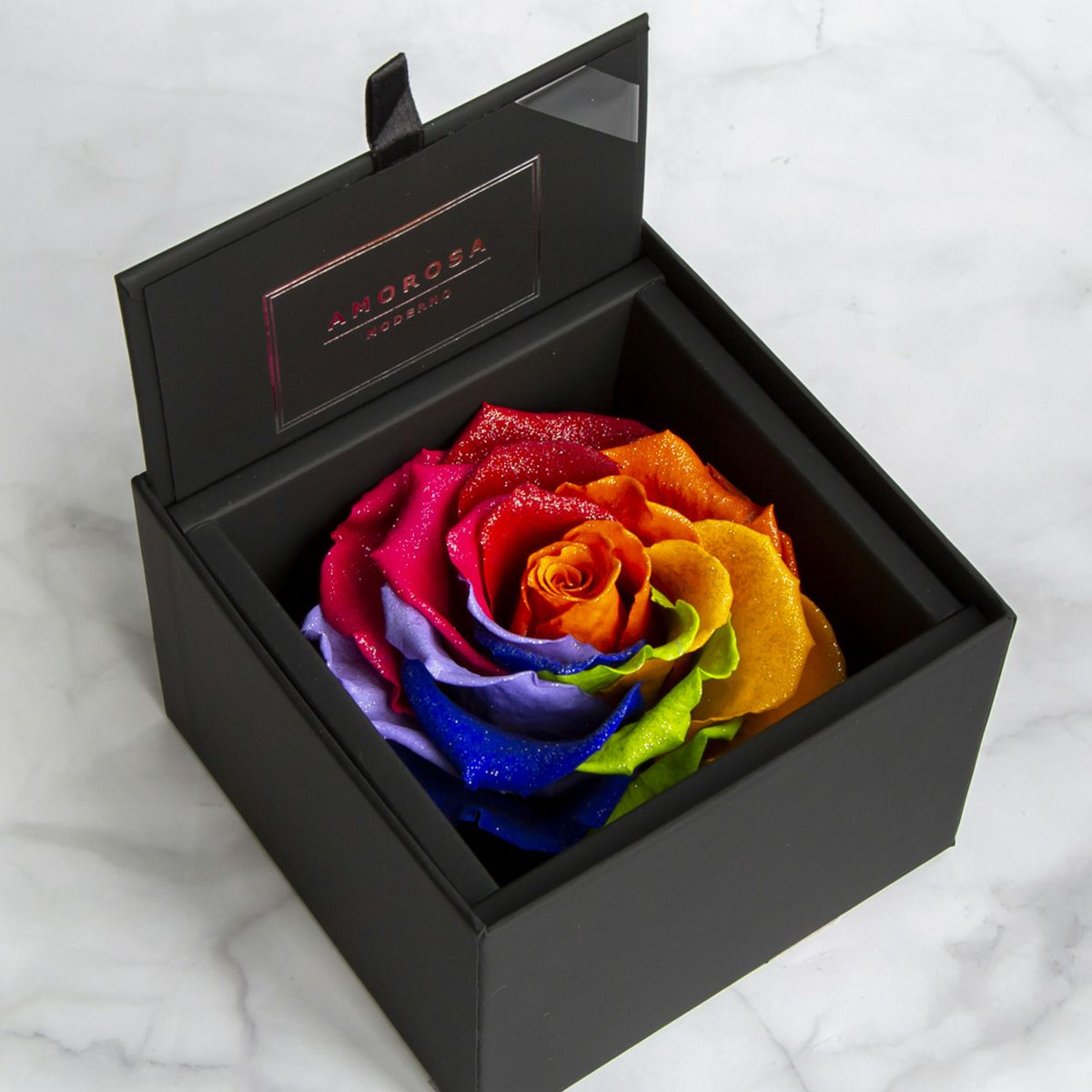 レインボー | 最高級プリザーブドフラワーのギフト通販ならAMOROSA