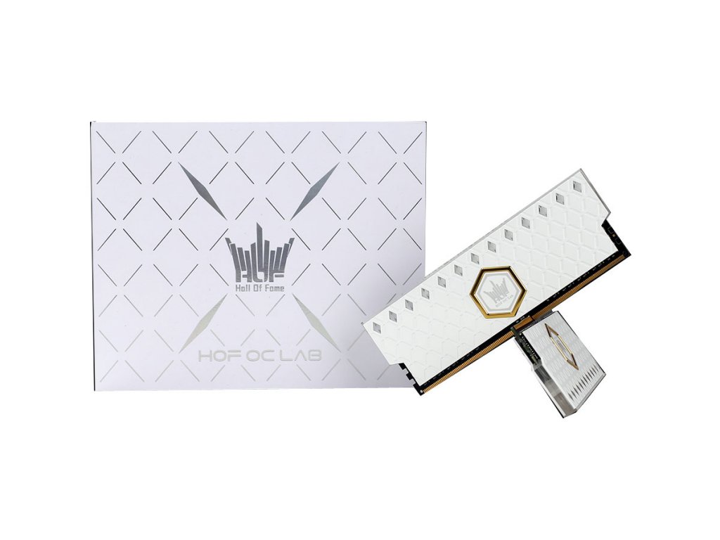 GALAXの白いハイエンドメモリーにARGB LED搭載モデル「GALAX HOF OC