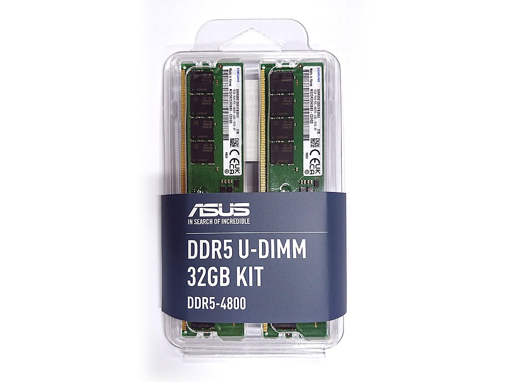 ASUS ASUS DDR5 U-DIMM 32GB KIT 288pin DDR5-4800 CL40-39-39 32GB