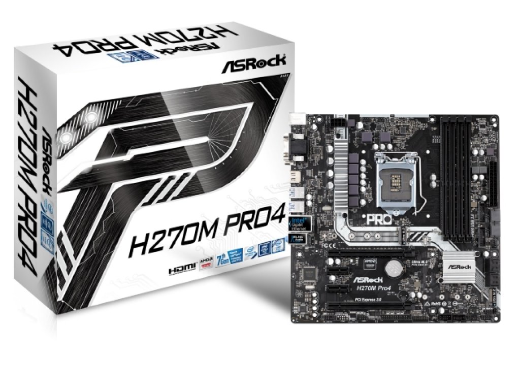 ASRock H270M Pro4 インテル 200シリーズ LGA1151対応 intel H270