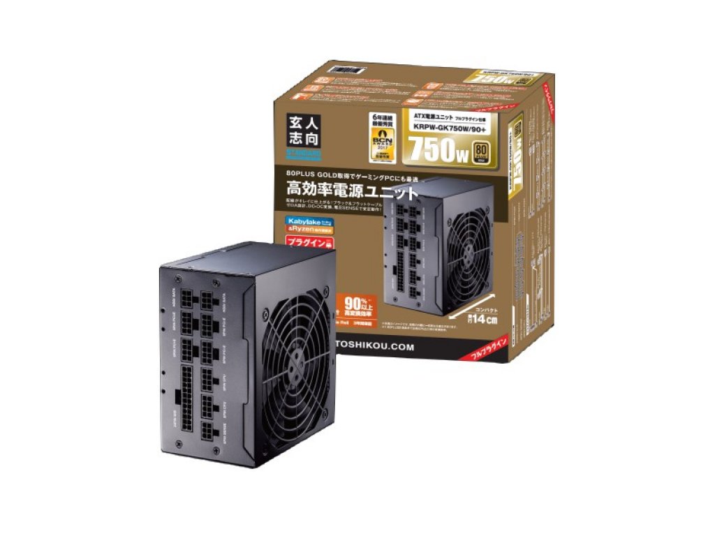玄人志向 KRPW-GK750W/90+ - 製品詳細 | パソコンSHOPアーク（ark）