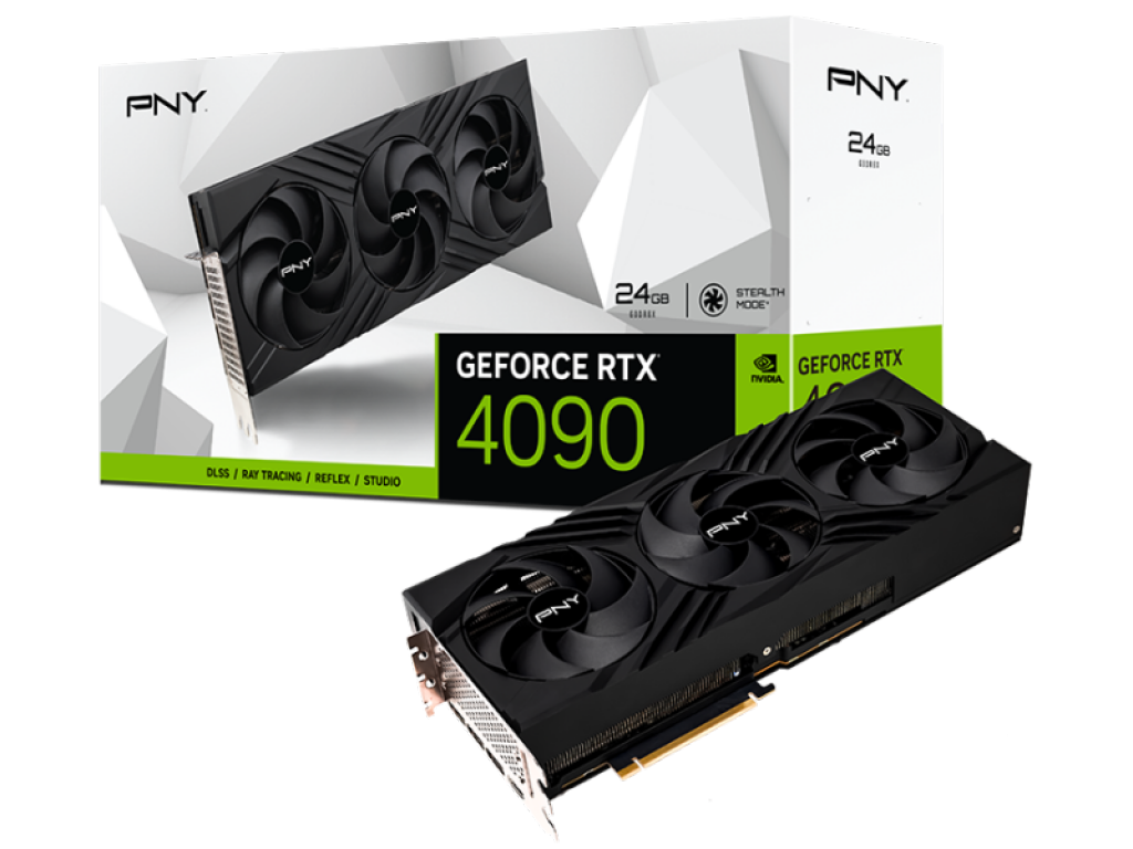 PNY、光らないトリプルファン搭載3スロット仕様の GeForce RTX 4090