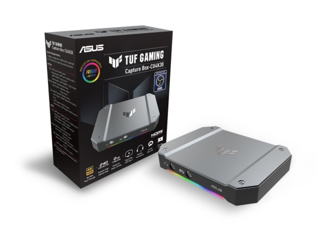 ASUS TUF GAMING CAPTURE BOX-CU4K30 4K/30fpsのビデオストリーミング