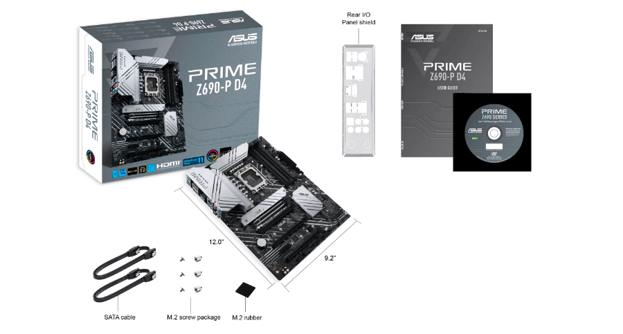 ASUSからDDR4対応のスタンダードなZ690搭載ATXマザーボード「PRIME