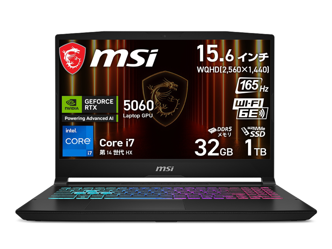 MSI MSI ゲーミングノート 【販売終了】Katana 15 HX B14W 【販売終了