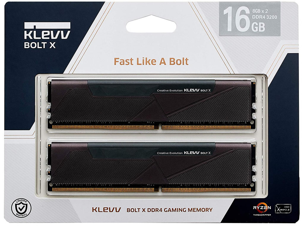 KLEVV(Essencore) KD48GU880-32A160U BOLT X 288pin DDR4-3200 CL16-18