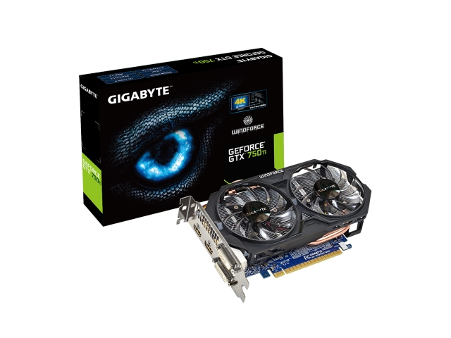 GIGABYTE GV-N75TOC-2GI WINDFORCE GeForce GTX 750 Ti 2GB 128-bit