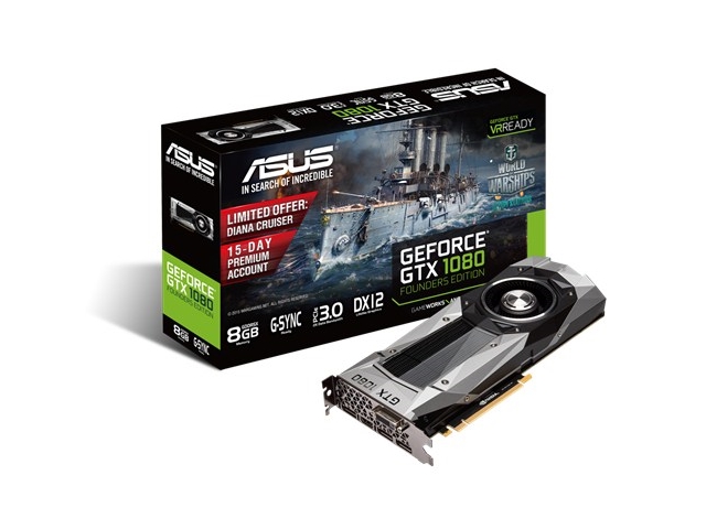 ASUS GTX1080-8G (GeForce GTX 1080 Founders Edition) GeForce GTX