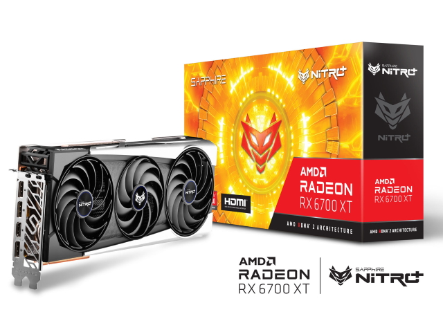 SAPPHIRE NITRO+ Radeon RX 6700 XT OC 12G GDDR6 Tri-X RADEON RX