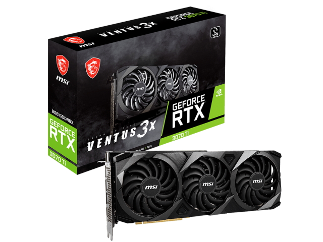 MSI GeForce RTX 3070 Ti VENTUS 3X 8G OC VENTUS GEFORCE RTX 3070 Ti