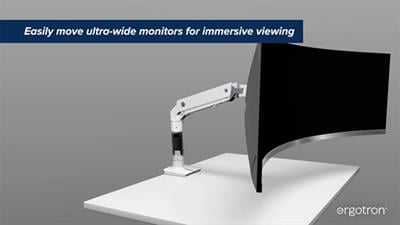 HDピボット付き HXデスクモニターアーム | エルゴトロン