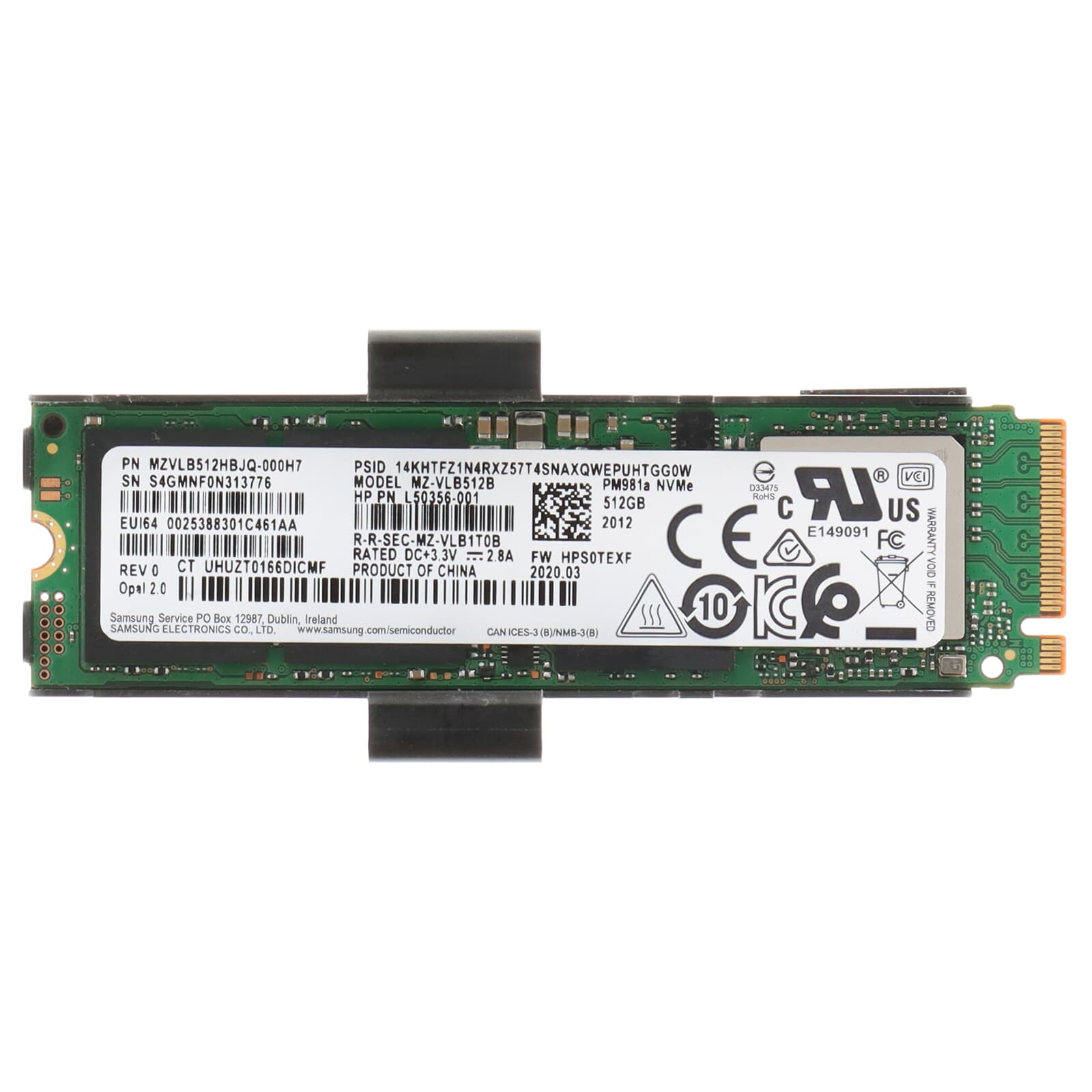 HP Z TURBO Drive 512GB Z2/Z4/Z6 G4 TLC PCIe SSD - 919952-002