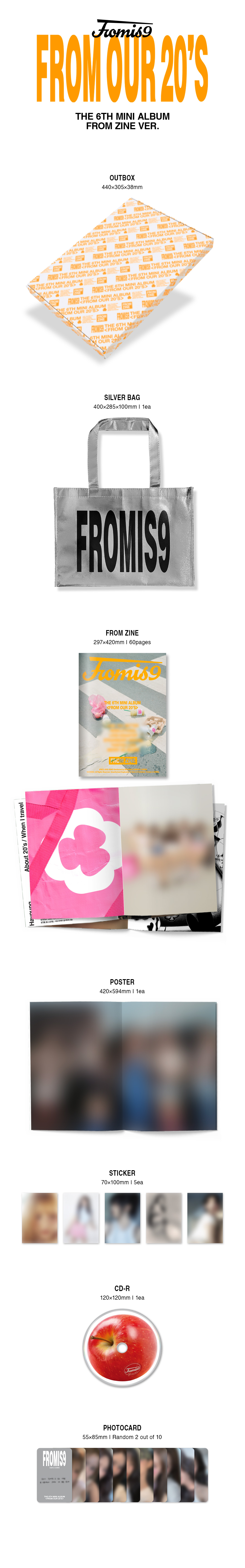 jp.ktown4u.com : fromis_9 - ミニアルバム6集 [From Our 20's] (From