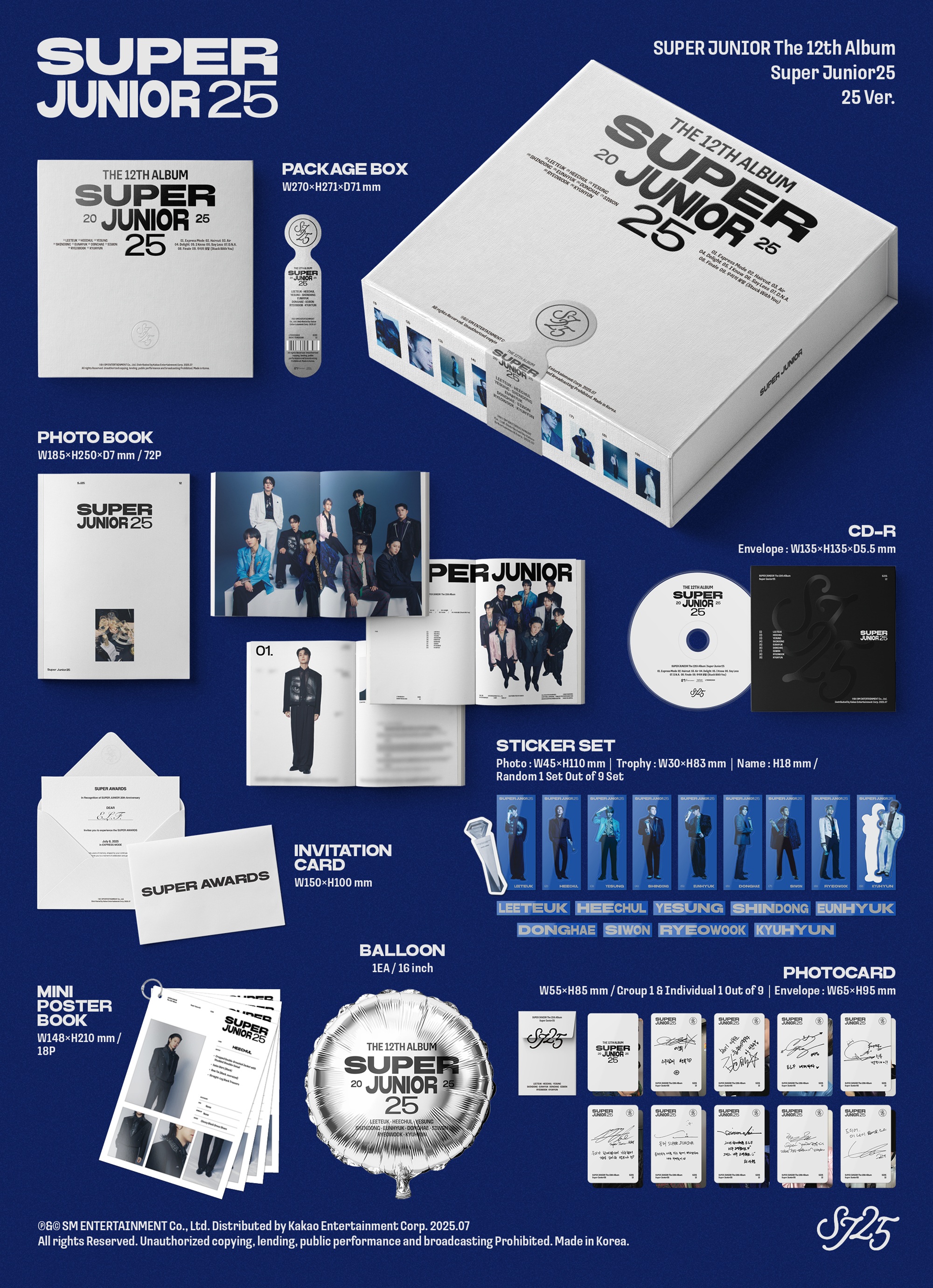 jp.ktown4u.com : SUPER JUNIOR - 正規アルバム12集 [Super Junior25