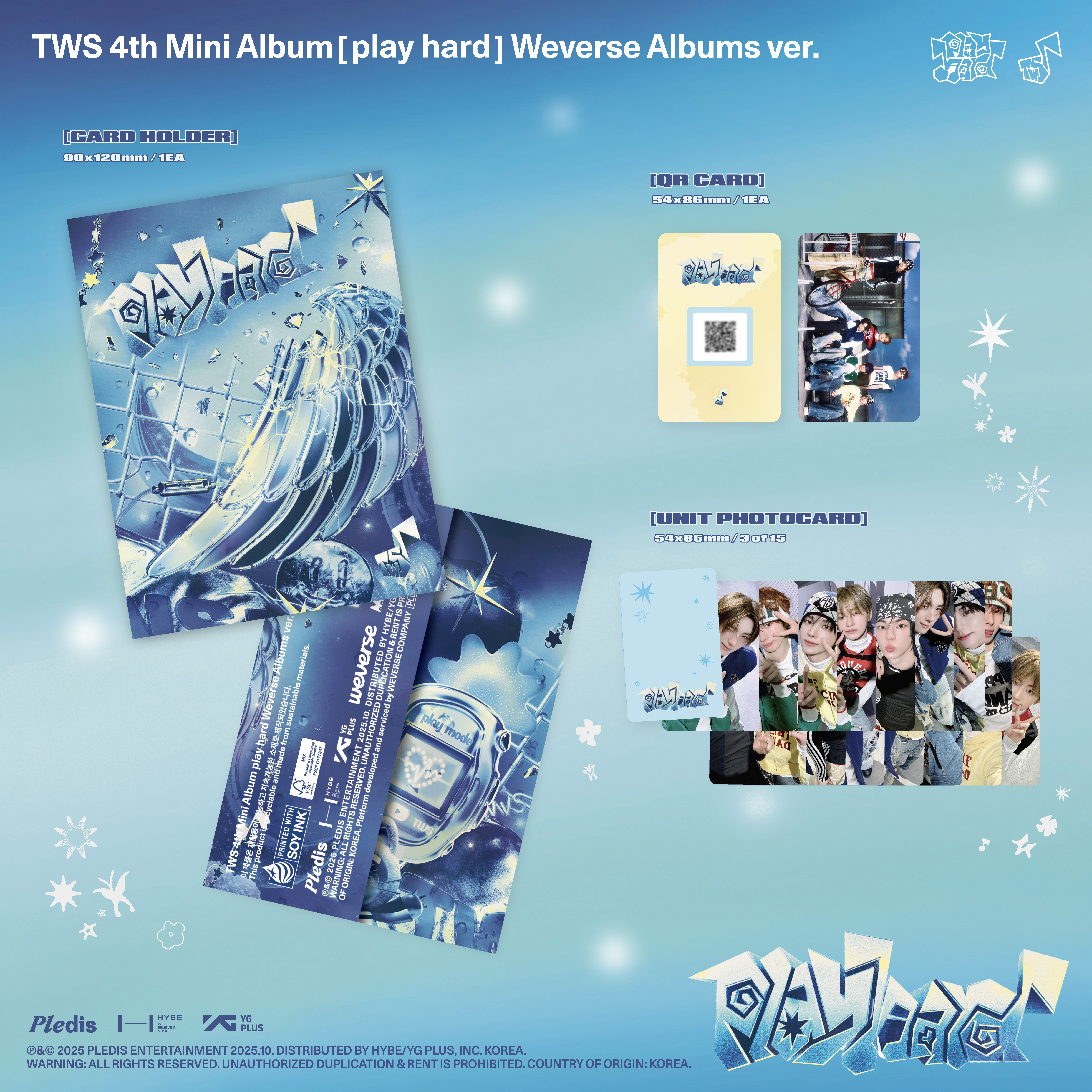jp.ktown4u.com : TWS - ミニアルバム4集 'play hard' (Weverse Albums